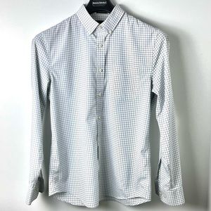 Banana Republic Slim Tech-Stretch Cotton Slim Flex Fit Shirt Size M Winter White